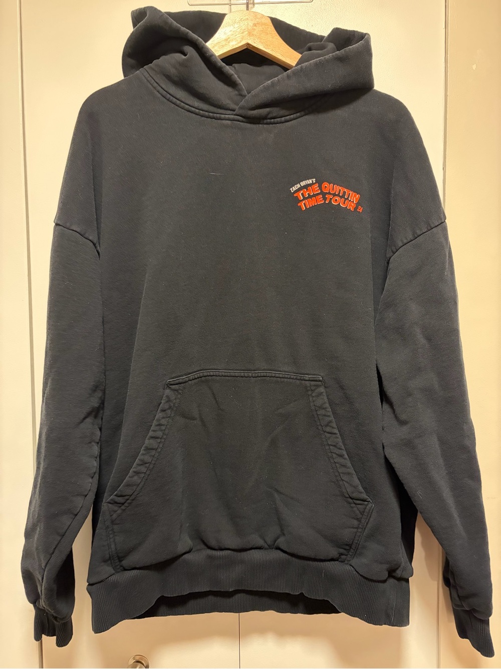Zach Bryan The Quittin Time Tour Official Hoodie Sweatshirt Tour Merchandise